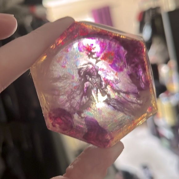 ✨🆕BN!Handmade Resin Art Purple & Holographic Glitter Jar w/Screw On Lid!✨ - Picture 10 of 15